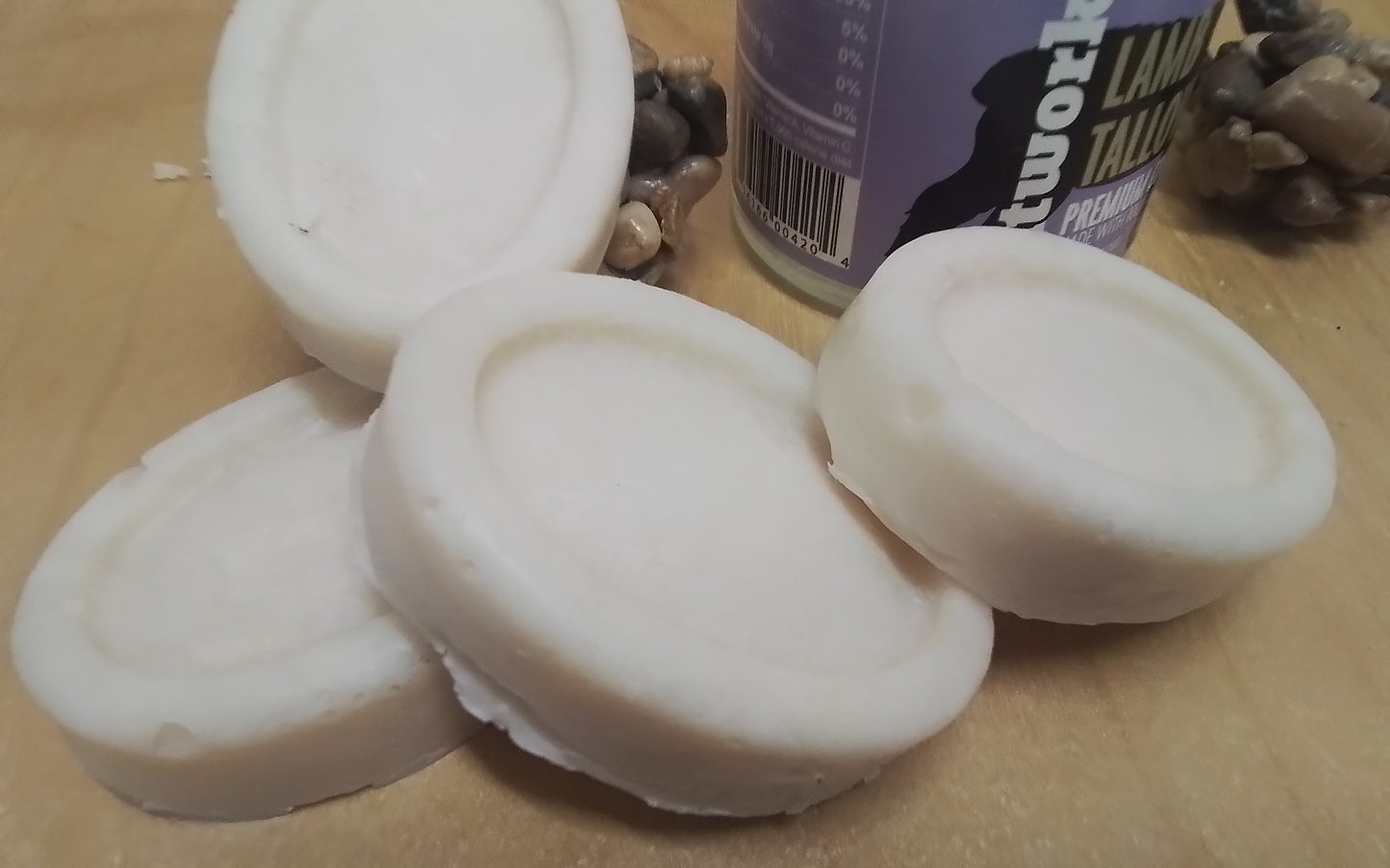 100% sheep tallow fragrance free 4x bars hand made sourced and made in Canada
