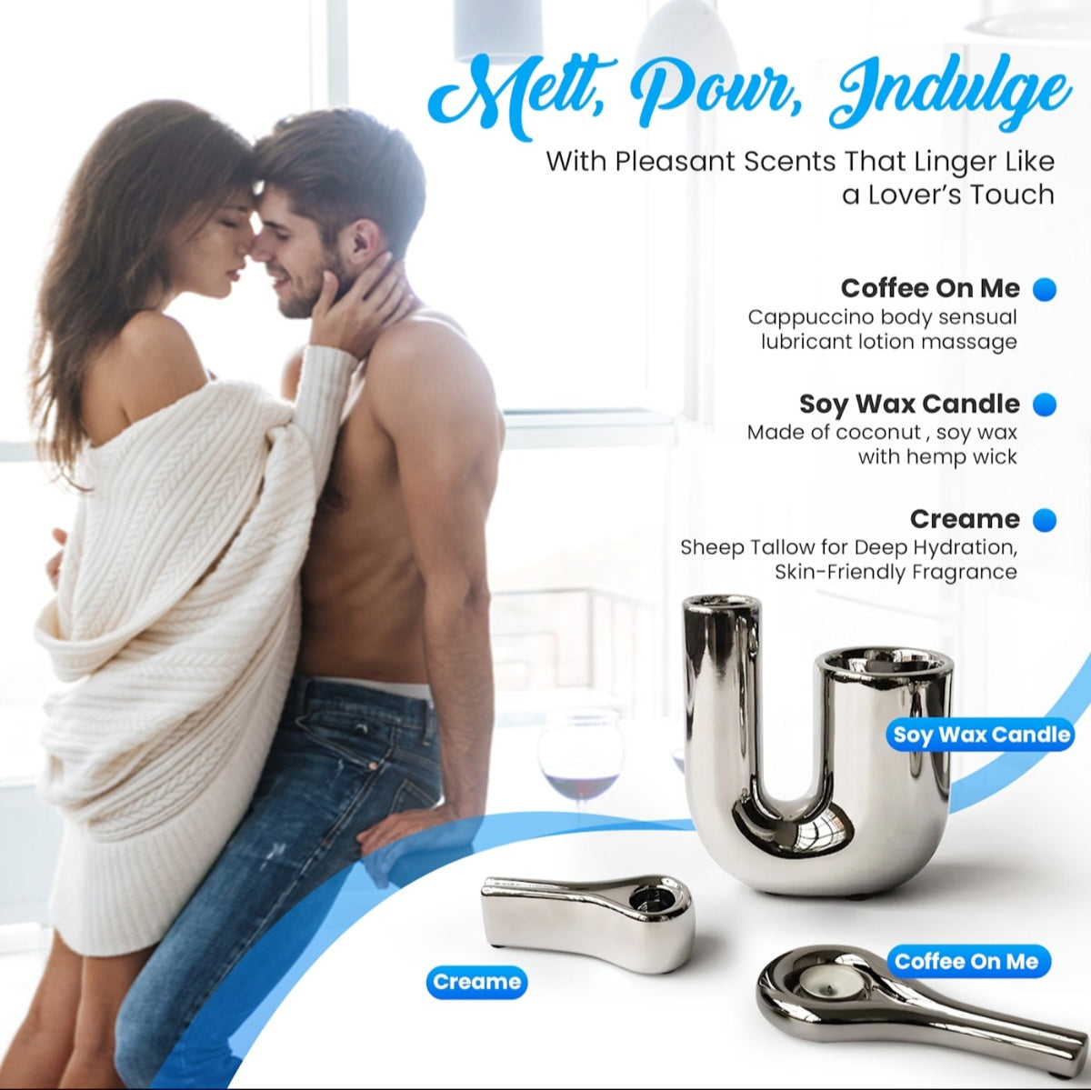 Megamoisterizer sensual massage lotion candle collection 70%sheep tallow and 30%Megamoisterizer arthodisiac essential oils lubricant projestorone hand made canadian  -first taste #980