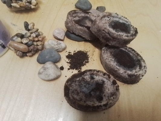 100% sheep tallow coffe 4x bars strong exfoliating hand made sourced and made in Canada